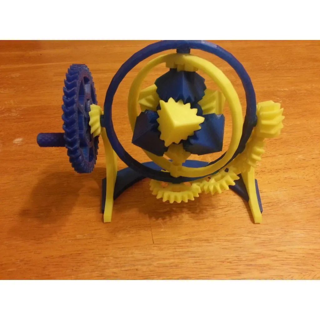 The Amazing Gyroscopic Cube Gears!